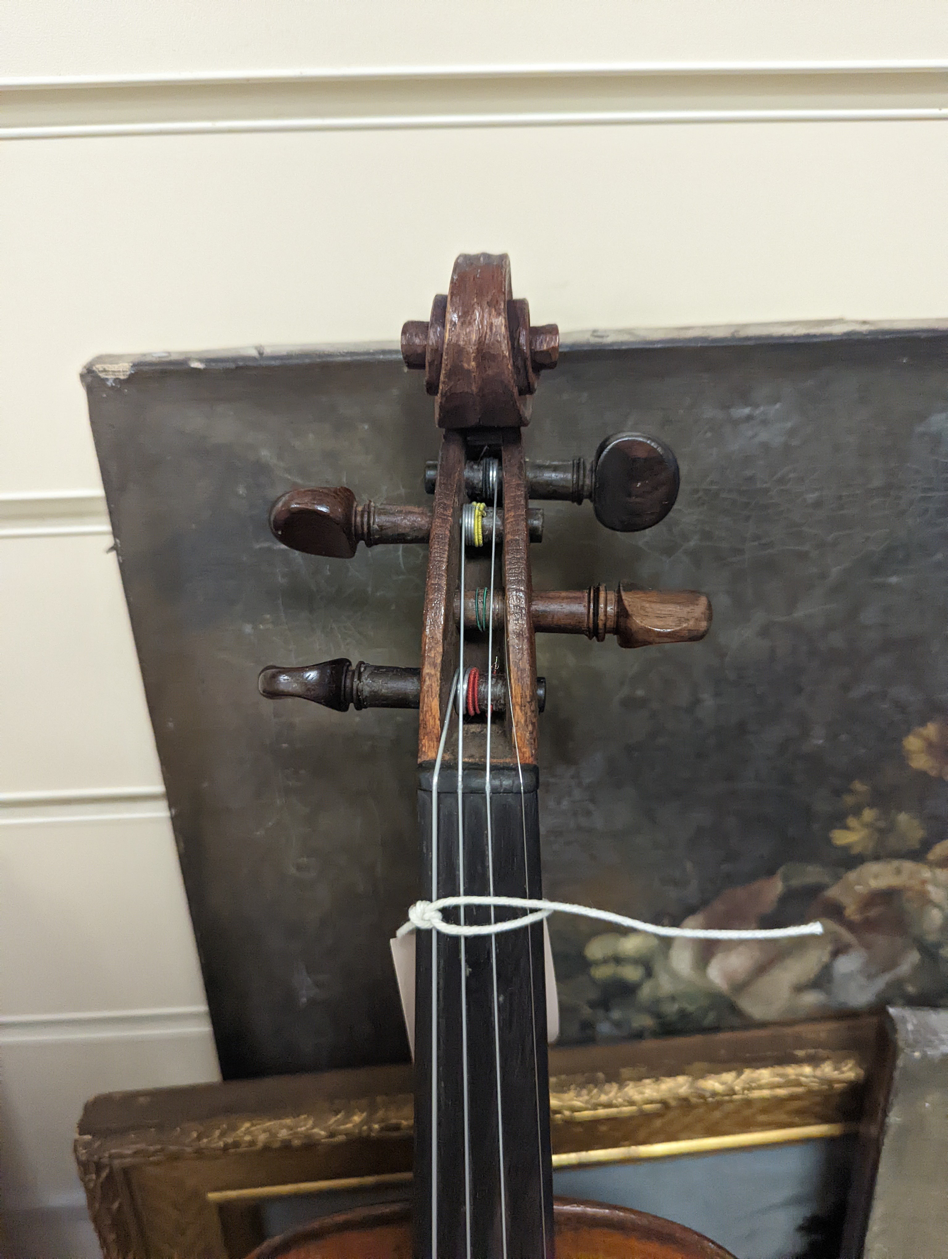 A 19th century Violin, lob. 35.5cm in case